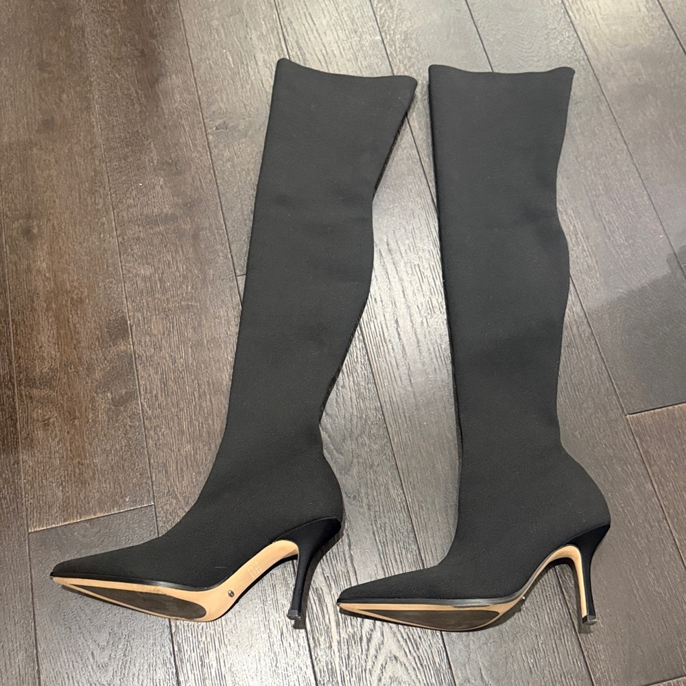 Tony Bianco Sleek Black Over-the-Knee Boots - Picture 4 of 4